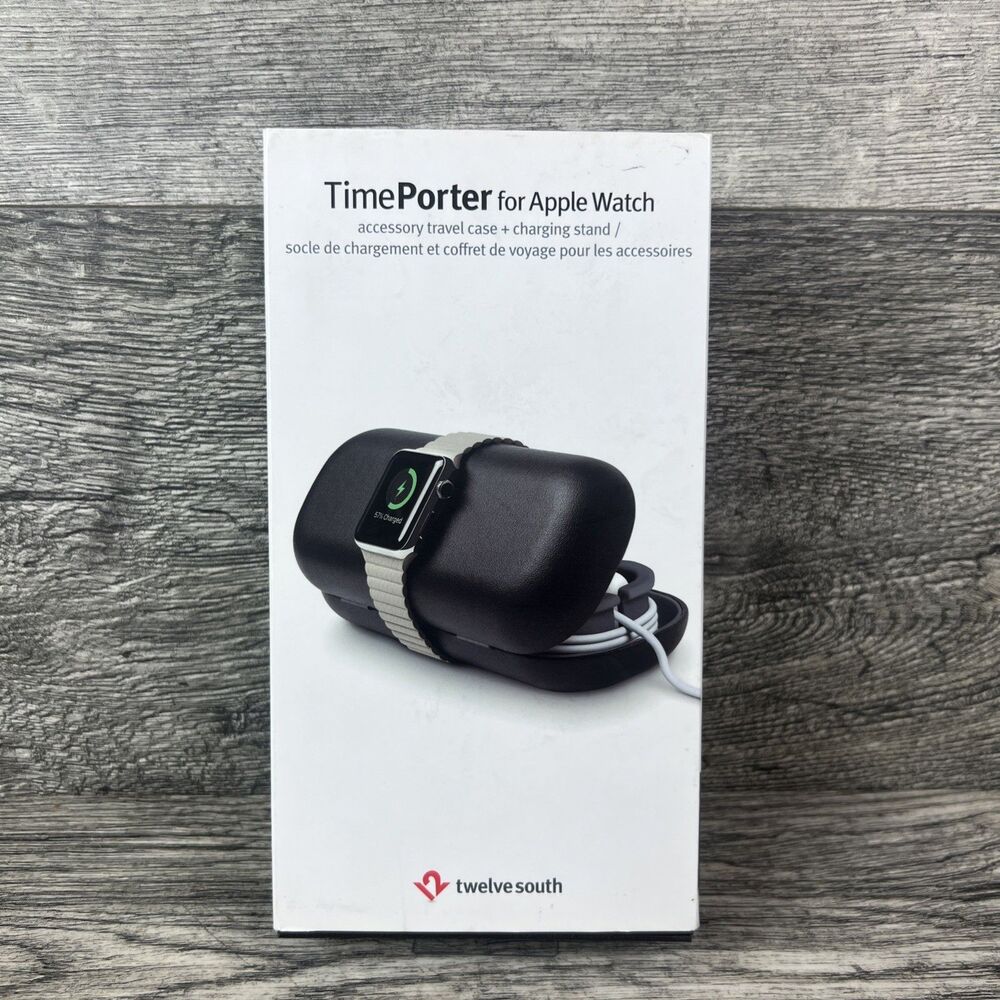 Twelve South TimePorter Travel Case + Charging Stand, Apple Watch New
